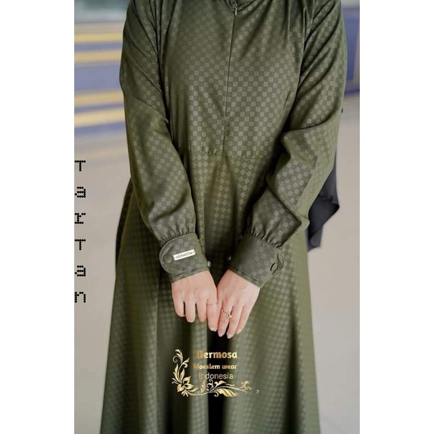 Gamis army/gamis warna army/gamis tartan army hermosa/gamis armi