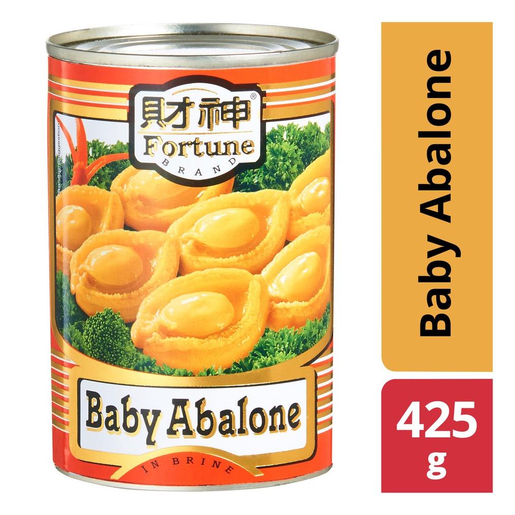 

Fortune Baby Abalone in Brine isi 10pcs Baby Abalone Kaleng Kuah Bening Best Seller