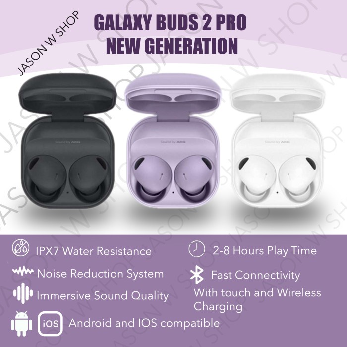 Samsung Galaxy Buds 2 Pro Wireless Earphone Earbuds Headset Bluetooth