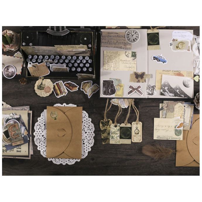 

Vintage Journal Kit - Antique Deco Series (34Pcs)