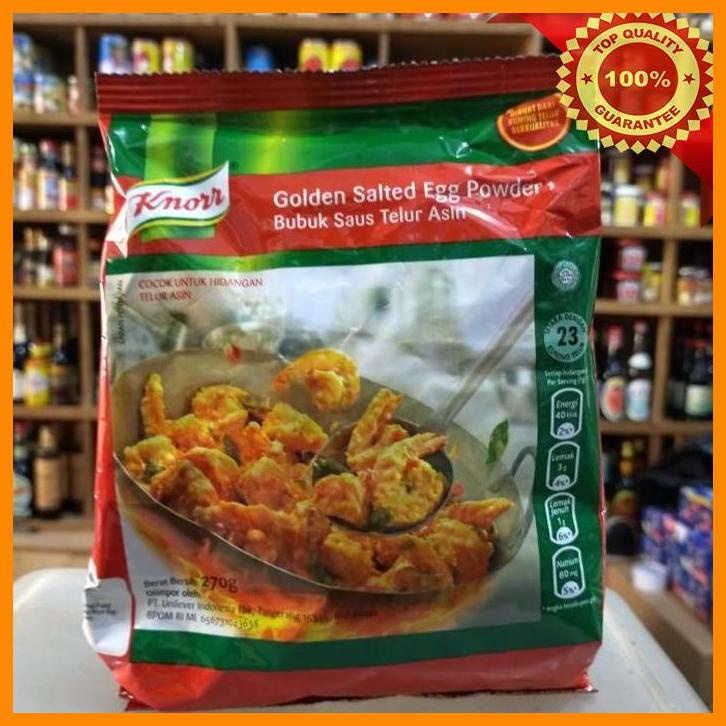 

(SUHA) KNORR GOLDEN SALTED EGG POWDER/ BUBUK SAUS TELUR ASIN 270GR