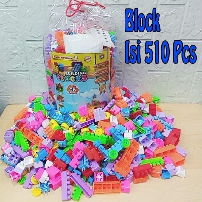 Mainan Lego Block Isi 510 Pcs Edukasi - Building Brick Anak Edukatif