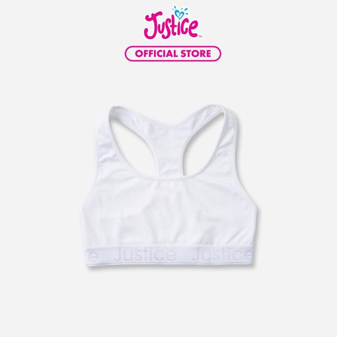Justice Girls Sports Bra Bleach White 0323