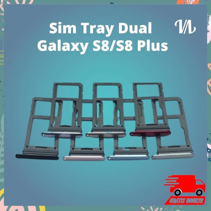 Simtray Sim Tray Samsung Galaxy S8 S8+ S8 Plus Dual | Tempat Sim Card