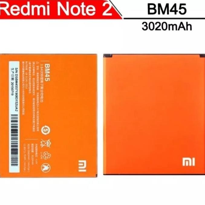 BATRE BATERAI BATTERY XIAOMI BM45 REDMI NOTE 2 REDMI NOTE 2 PRIME ORI bah02