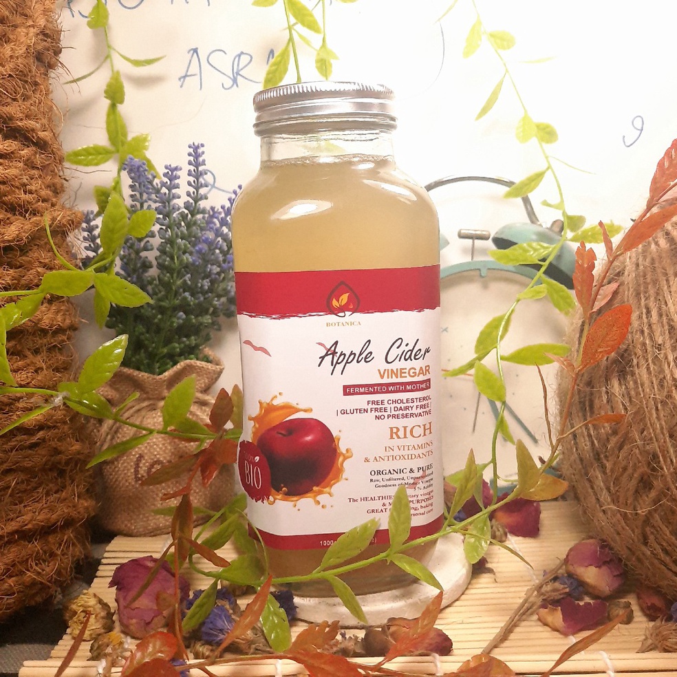 

8.8 FLASH SALE Botanica Cuka Apel/Apple Cider Vinegar - 250 ml with Mother for Healthy/Toner/Skin Care/Diet Keto