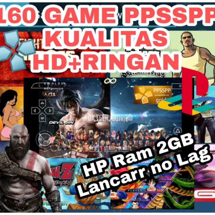 Termurah dan terbaik 160 game ppsspp pilihan untuk android dan pc 