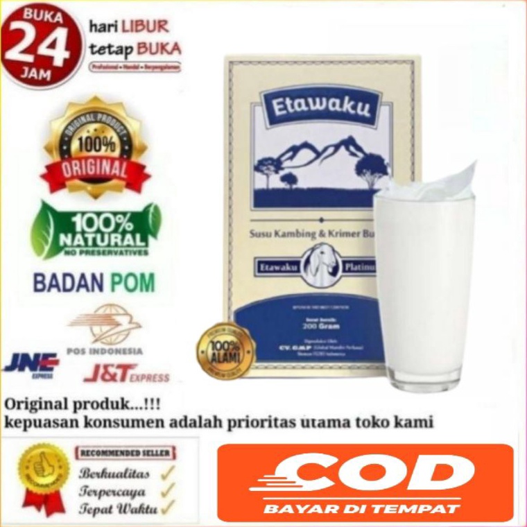 

[KODE PRODUK QIDER4675] Etawaku Platinum || Susu Kambing Segar Etawa Provit Bubuk Krimer Nabati Atasi Masalah Pernafasan Asma Bronkitis Sesek Napas Sesak Nafas Tingkatkan Imunitas Daya Tahan Tubuh Isi 200gr