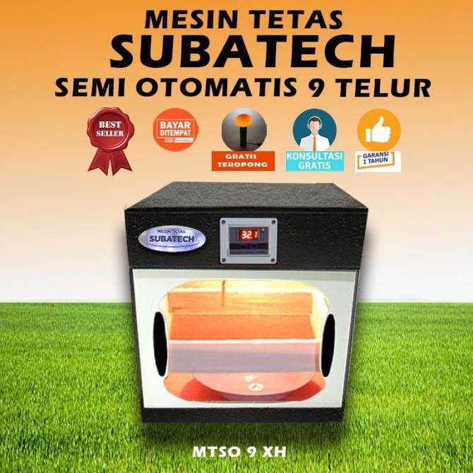 Populer Mesin Tetas Telur Semi Otomatis Penetas Mini Subatech Mtso-K9