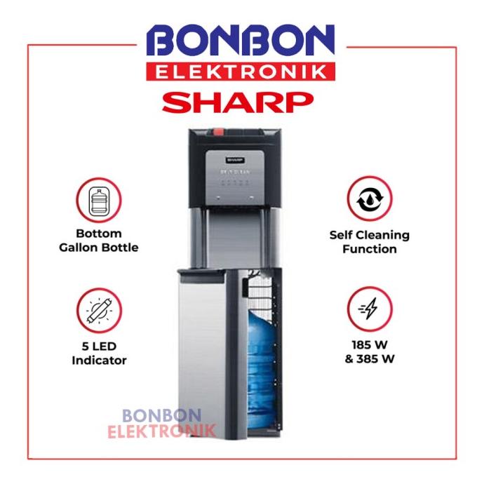 Sharp Dispenser Galon Bawah SWD-73EHL-BK / SWD73EHL / SWD73EHLBK