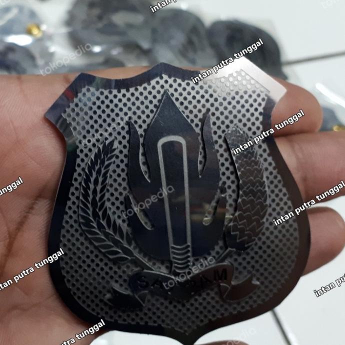 PROMO Pin kewenangan satpam/ security magnet ( stainles )