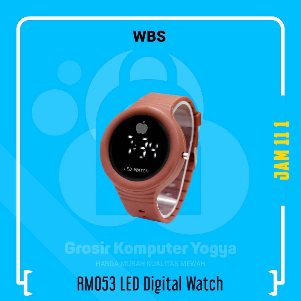 WBS RM053 LED Digital Watch Jam Tangan Pria Wanita