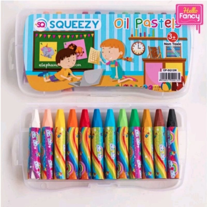 GE TOYS MAINAN MOTORIK HALUS OKUPASI CRAYON 12 WARNA/ALAT TERAPI WICARA