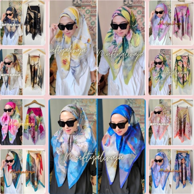 Order lagi8.8 denay motif denay kw denay premium segiempat motif hijab segiempat polos 321♭
