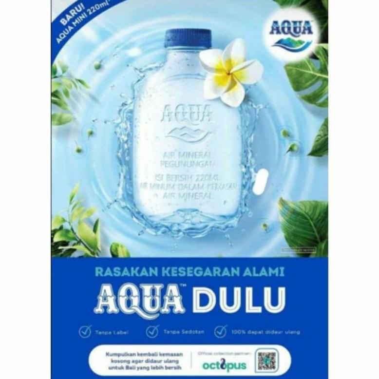 

AQUA BOTOL MINI 220ML SATU DUS ISI 24PCS READY STOCK, AQUA MINI / AQUA LIMITED EDITION Best Seller