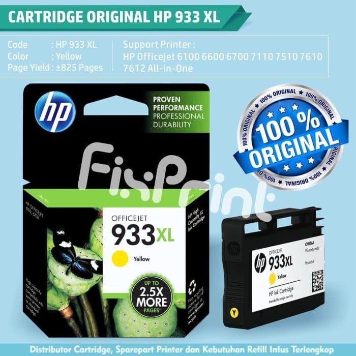 Cartridge Tinta Original Hp 932 933 Xl 932Xl 933Xl Printer 7612 7610
