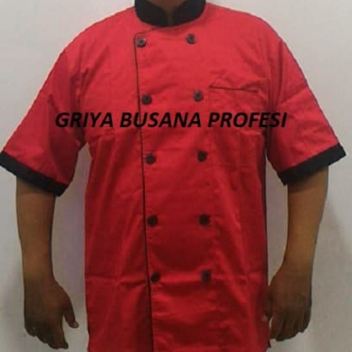 Best Seller Jumbo Seragam Baju Chef Baju Koki Putih Lengan Pendek Size Xxl Jumbo