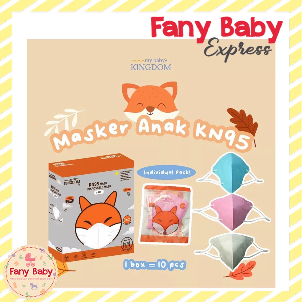 MY BABY KINGDOM MASKER ANAK KN95 5PLY FOX