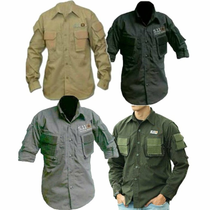 Kemeja Tactical 511 / Kemeja Lapangan Pdl / Baju Tactical Drone