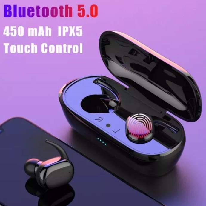 Tws Y30 Headset Bluetooth 5.0 Wireless Earphone Bass Earbuds Terbaik
