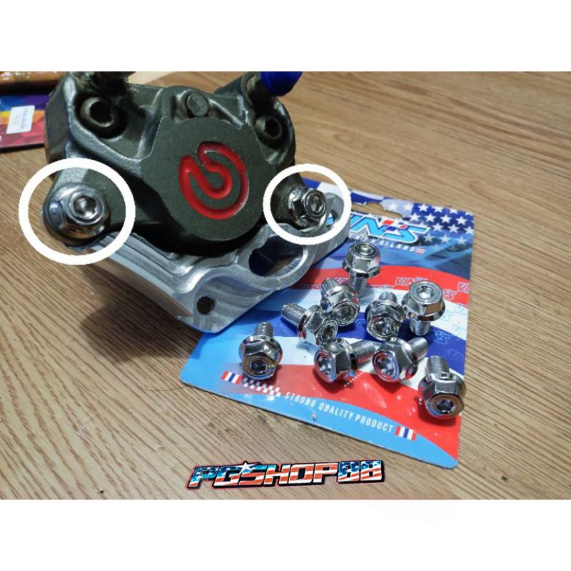 Baut Breket Kaliper Brembo 2p (2pcs) Original Thailand