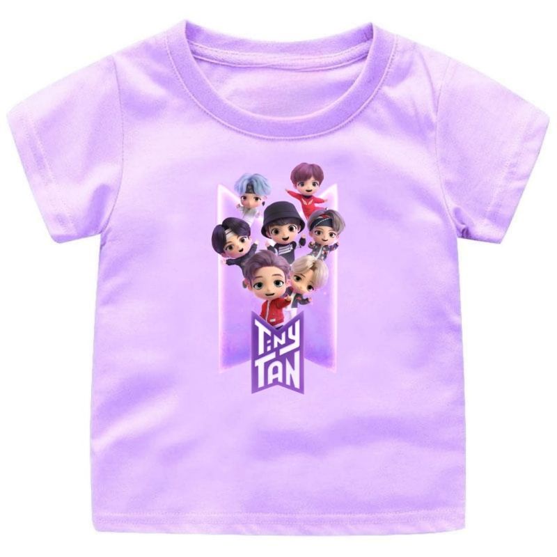 Baju Kaos Anak Cewek-Cowok Bts Tinytan usia 1-12Tahun