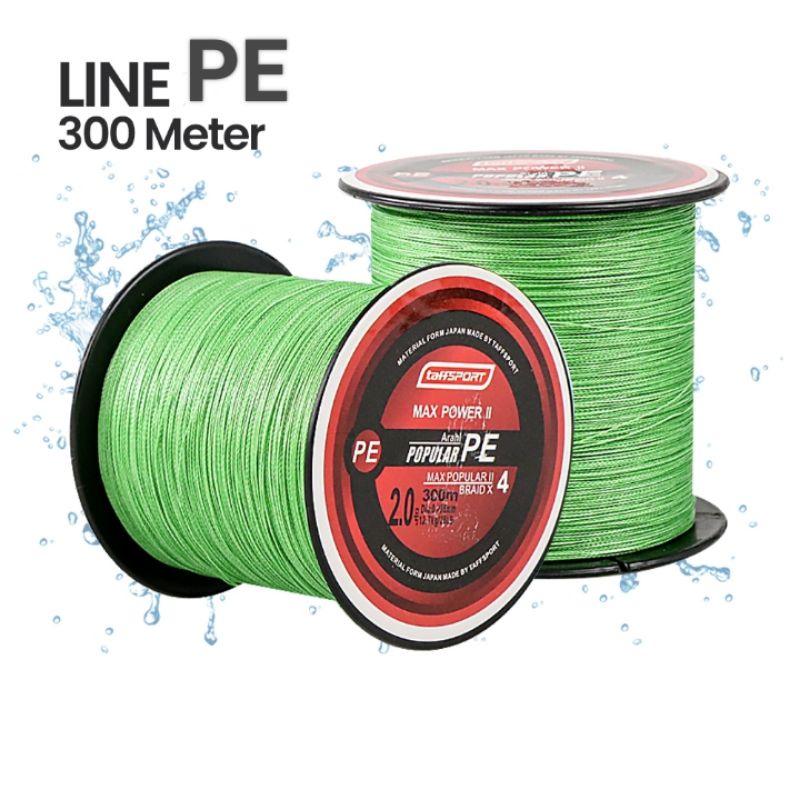 PE Braided Thick Line 300M Green