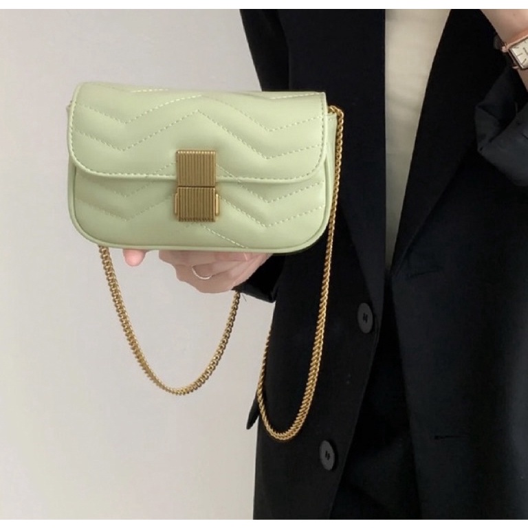 (F✉IA➸) Tas Selempang Kulit Wanita Dompet Hp Cewek Rantai Messenger Luxury Mini Bag JS 8160 berrkual