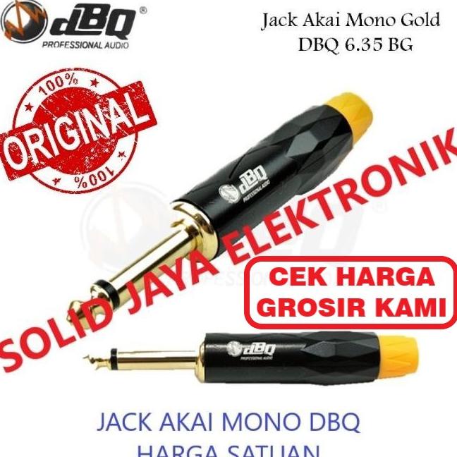 Ready Jack Akai Mono Dbq Gold Jek Jac Jak Mic Mik Microphone Mikropon Mikrophone Akai Besar 6.5 Mm 6.5Mm Mik Mixer Akai Mono Audio Dbq Asli Ori Original