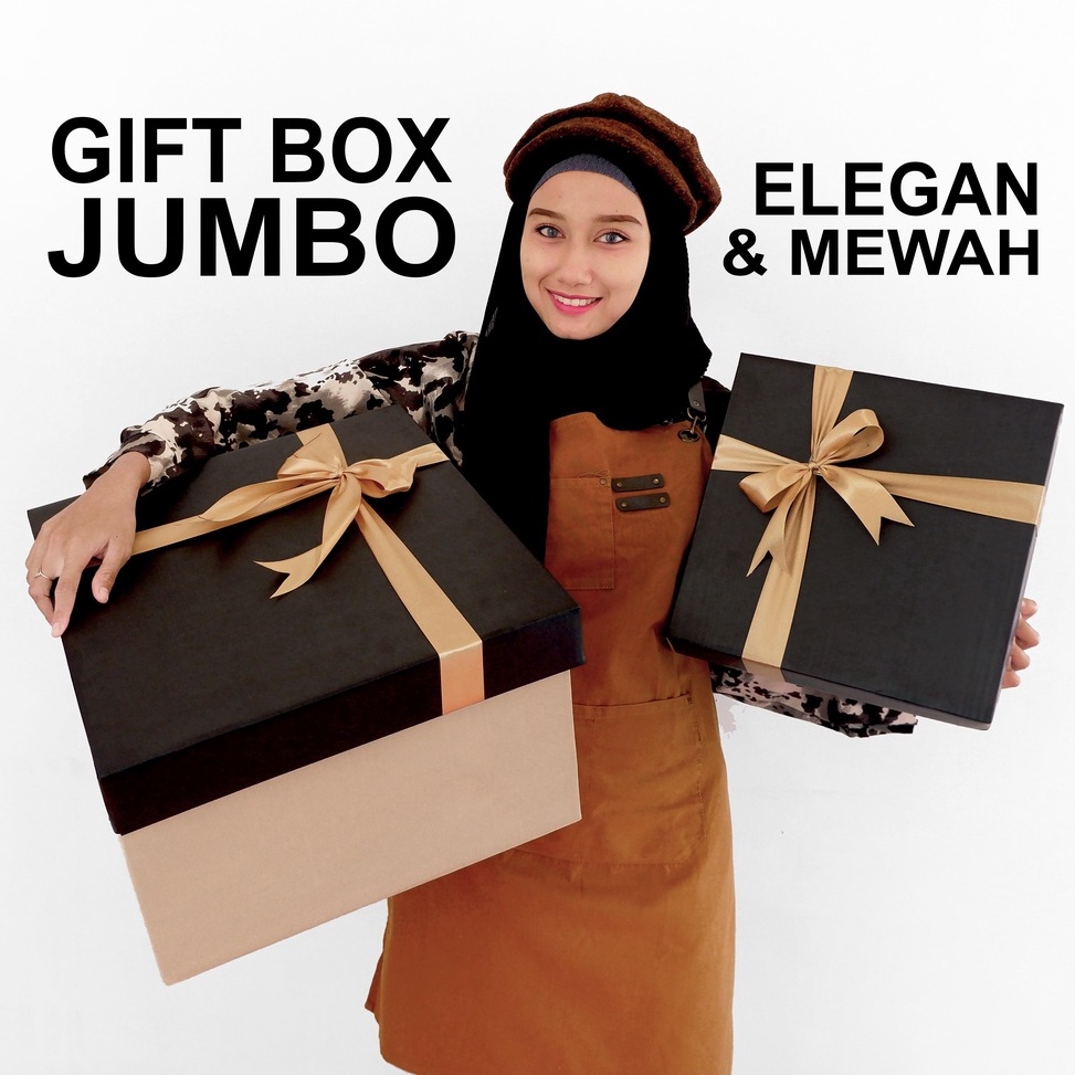 

Gift Box Jumbo / Kotak Kado / jumbo 43x31cm / Packaging Hadiah / Hampers Box / Unik Goni Aestetic Ready