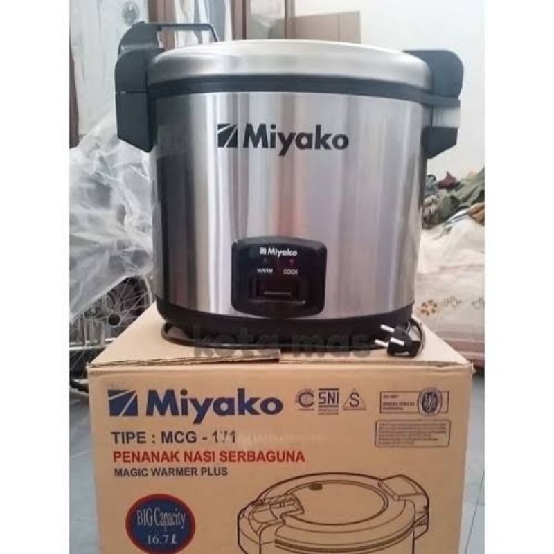 Magic com miyako 6 liter MCG 171/ penanak nasi /rice cooker/ Magic com acara /magic com jumbo/ MCG17