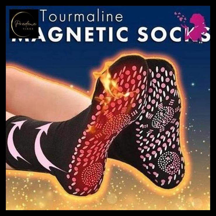 pradanavikke Tourmaline Kaos Kaki Terapi Therapy Magnetic Socks Tourmaline-Sumbawa