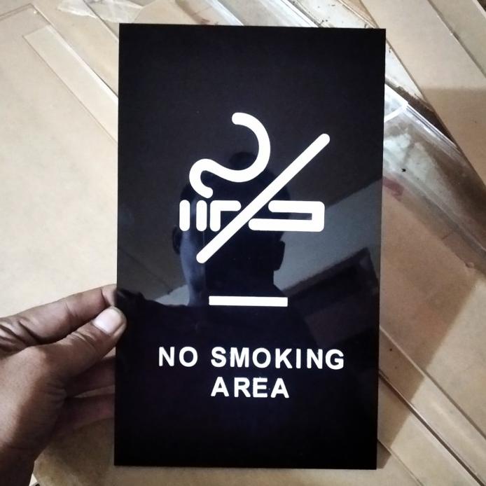 

Grosir Sign In Label No Area Smoking Acrylik Stiker Cuting & Timbul