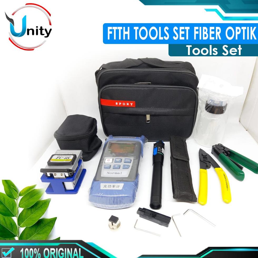 Promo Ftth Tools Kit Set Ftth Tools Set Cleaver Vfl Opm Stripper Fiber Optic Fo