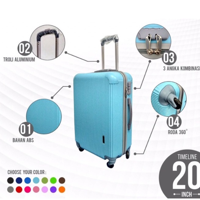REKOMENDASI Koper  polo 20 inch Murah -Koper Mini-Koper Wanita-Tas Koper-Koper Kabin-COD-travel tipe