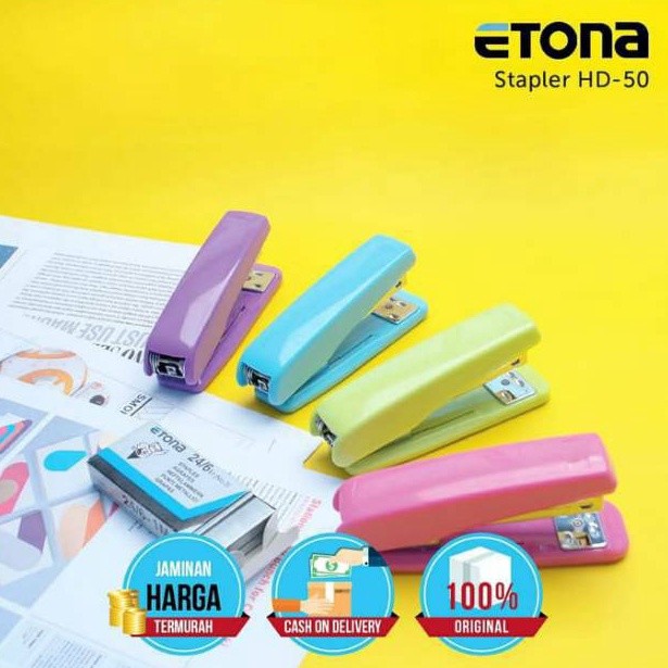 

FikKK Stapler Etona HD 50/ Stapler Besar Isi no.3 + ISI 1 bar Ready Stok