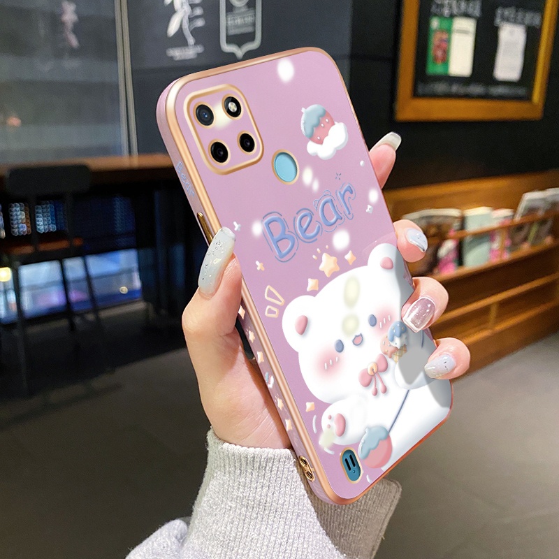Case Ponsel untuk Realme C21 C21Y C25Y C20 C20A C11 2011 Narzo 50i Case sarung pelindung kamera HP p