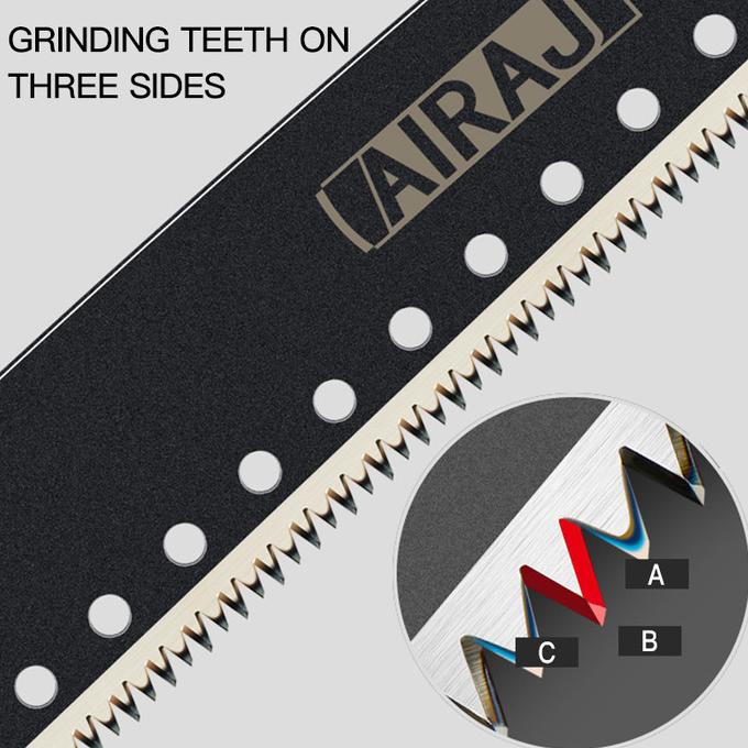 AIRAJ Hand Folding Saw Gergaji Kayu Lipat Camping Portable SK5 Steel