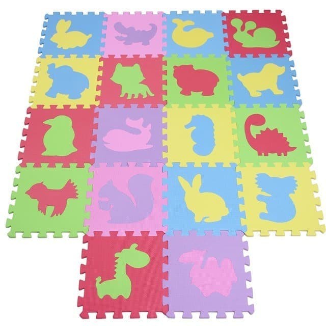 Terlaris Karpet Puzzle Playmat Matras - Mainan Bayi Karpet Susun Tebal Hewan