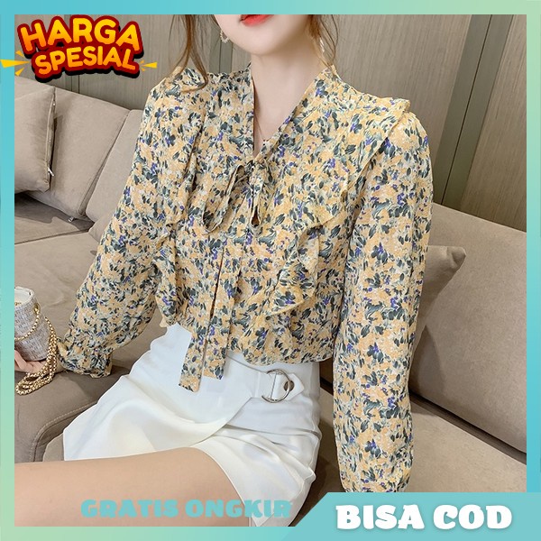 Bloues Modern Bloyse Cewek Kmeja Blos Murah Model Korea Kemeja Wanita Kameja Dewasa Premium Baj Atas