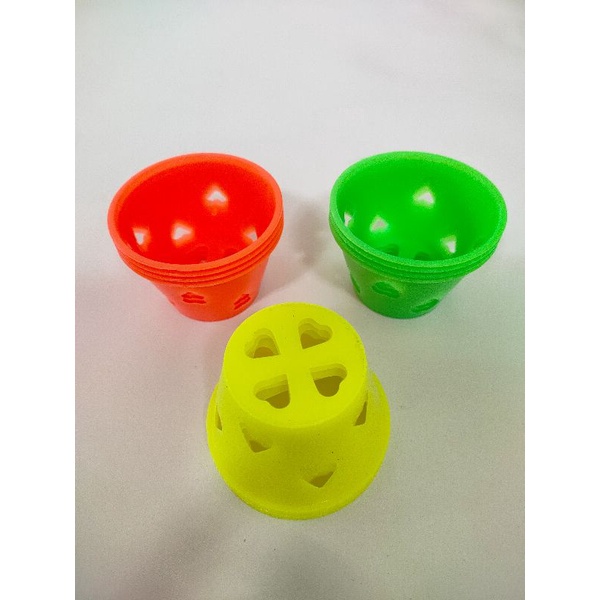 12 Biji Cetakan Kue Bolu Kukus Mekar Tinggi Plastik