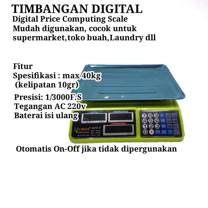 TIMBANGAN DIGITAL BUAH DAN BARANG