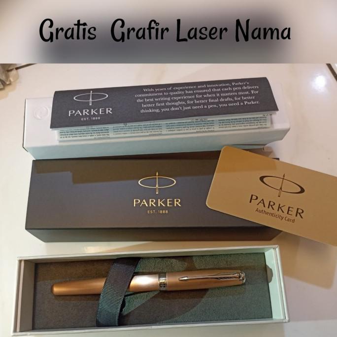 

Pen Parker Mewah Sonnet 11 Pink Gold CT 5Th + Gratis Grafir Laser Nama ---NEW READY---