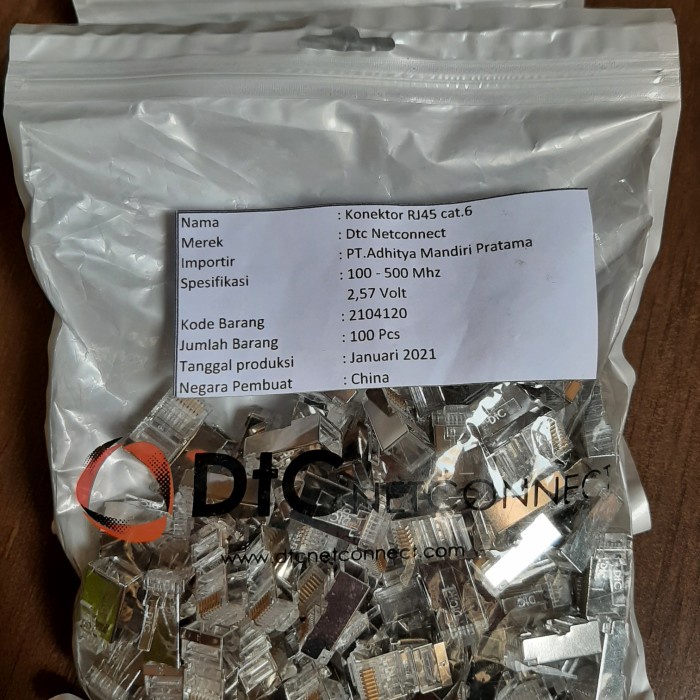 TOP PRODUCT" konektor RJ 45 cat6 shielded Dtc netconnect @100bh / rj45 dtc cat 6