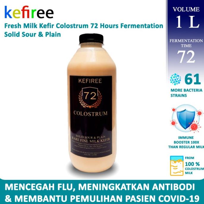

KEFIR SUSU KOLOSTRUM (72 JAM-NON PASTEURIZED-1 LITER) - KEFIREE