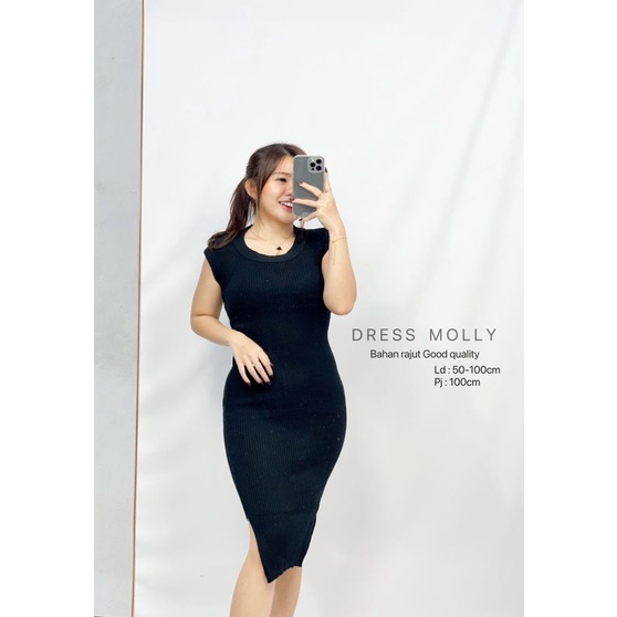 MDLV ~ DRESS RAJUT MOLLY // DRESS RAJUT PANJANG CEWEK // FASHION WANITA