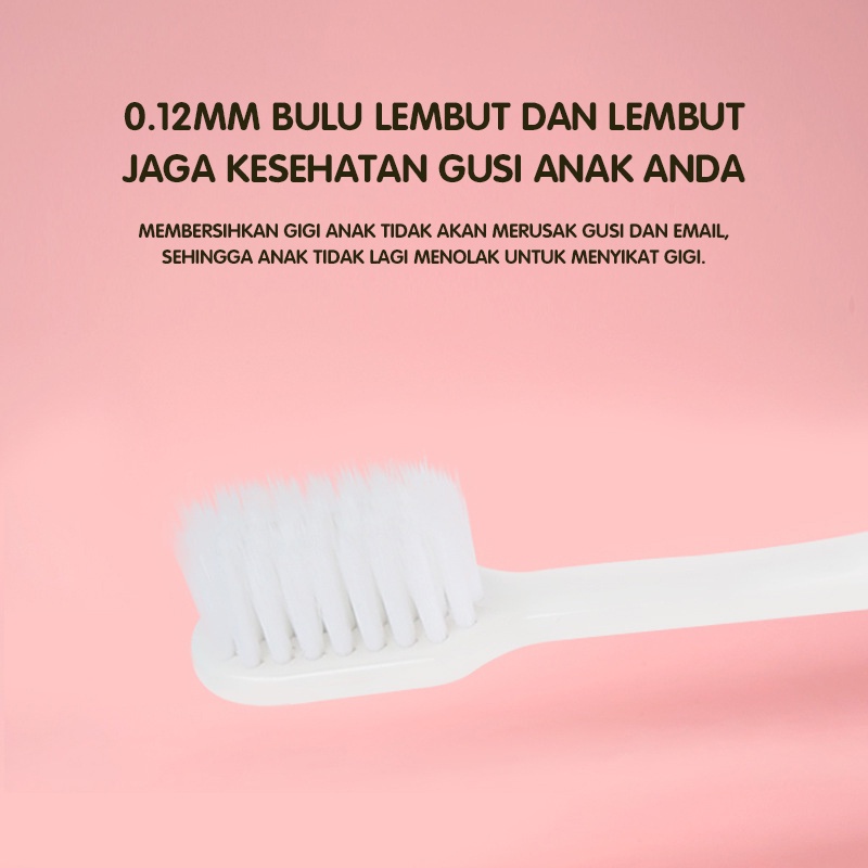 Holiven Sikat Gigi Ultra-Halus Bulu Lembut Sikat Gigi Siswa Perempuan Lucu Super Imut