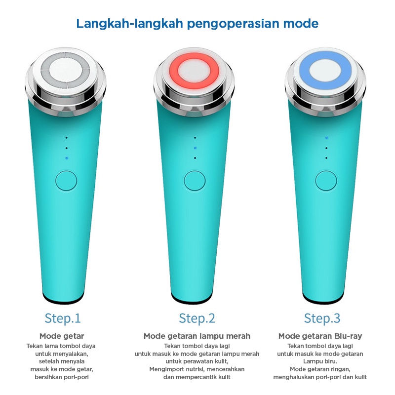 Holiven IPL Electronic Face Massager Facial Cleaner Cleaser Vibration // Alat Pembersih Wajah Pijat Wajah