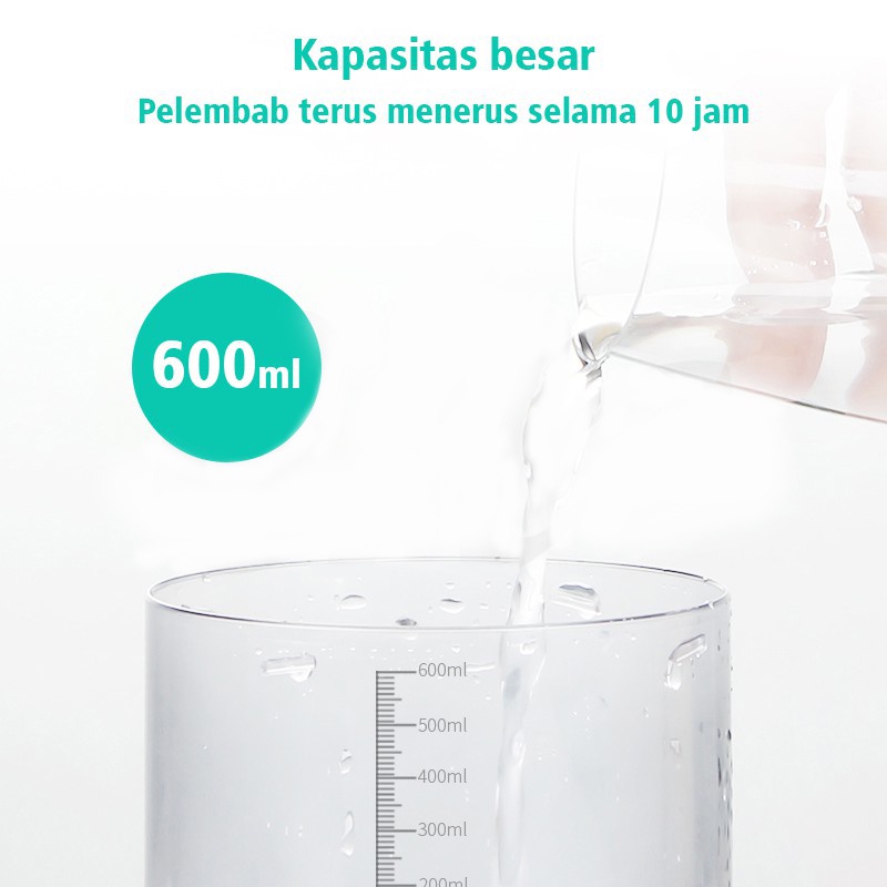 Holiven 100% ORI cute Bear Humidifier 600ML Essential Oil Diffuser Aroma Terapi Pengharum Ruangan