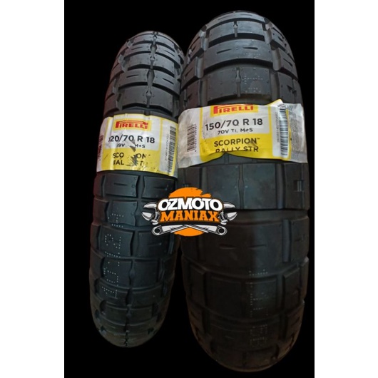 Paket Ban Scorpion Rally STR 120/70-18 & 150/70-18 (Import)